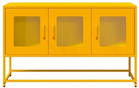 Móvel TV 100,5x39x60,5 cm aço laminado a frio amarelo mostarda