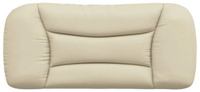 Almofadão de cabeceira 80 cm tecido creme