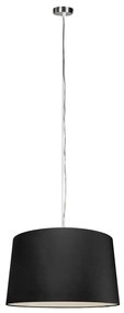 Candeeiro de suspensão moderno em aço com abajur 45 cm preto - Cappo 1 Design,Country / Rústico,Moderno