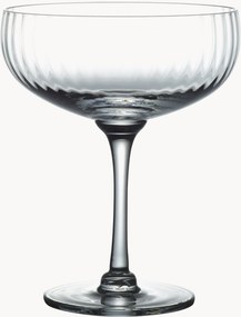 Copos de cocktail em cristal artesanal Ripple, conjunto de 4