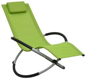 vidaXL Espreguiçadeira para crianças aço verde