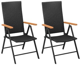 3 pcs conjunto de jantar para jardim preto e castanho