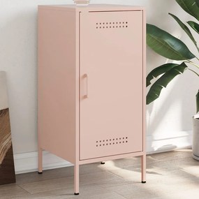 vidaXL Aparador 36x39x79 cm aço rosa