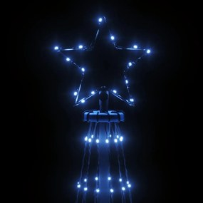 Árvore de Natal com espigão 732 luzes LED 500 cm azul