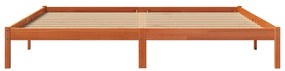 Cama sem colchão 180x200 cm pinho maciço castanho-mel