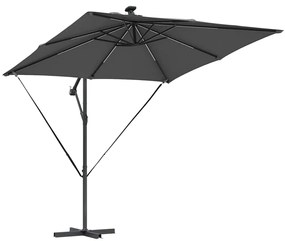 Guarda-sol de Bananeira Cantilever Antracite 249 x 249 x 250 cm