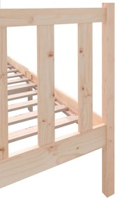 Estrutura de cama 140x190 cm pinho maciço