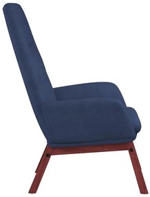 Cadeira de descanso tecido azul