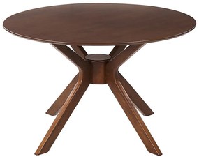 Mesa de jantar  castanho escuro ⌀ 120 cm TYMIS Beliani