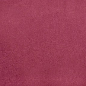 4 pcs conjunto de sofás com almofadas veludo vermelho-tinto
