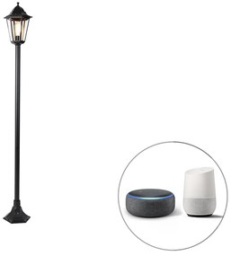 LED Candeeiro de pé inteligente para exterior preto 170 cm com WiFi ST64 - Nova Orleans Country / Rústico