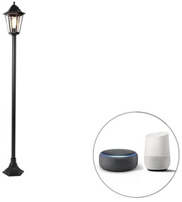 LED Candeeiro de pé inteligente para exterior preto 170cm incl. Wifi ST64 - New Orleans Country / Rústico