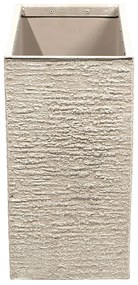Vaso para plantas creme claro 25 x 60 x 45 cm EDESSA Beliani