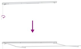 Toldo Retrátil Manual Cinza Claro 400x300 cm, Tecido de Substituição p