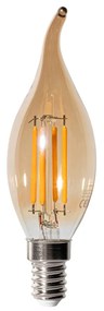 Set van 5 E14 dimbare LED lampen BXS35 goud 4W 450 lm 2200K