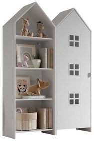 Conjunto 1 armario Guarda Roupa infantil + estante infantil coleção CASAMI Branco