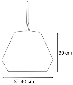 Candeeiro Pendente Oriental Corda com LED Recarregável e Dimmer - Contra Oriental