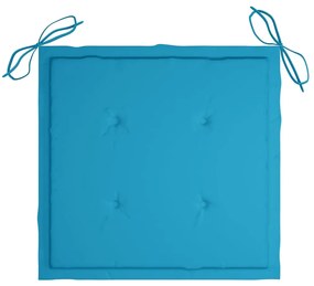 Cadeiras de jardim com almofadões 4 pcs acácia maciça cinza