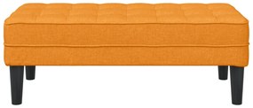 Banco vidaXL Amarelo Escuro 113x57x39 cm Tecido