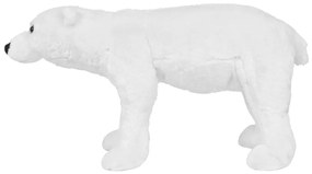 Brinquedo de montar urso polar peluche branco XXL