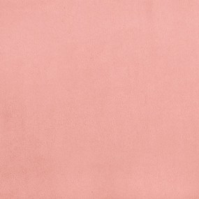 Estrutura de cama 120x200 cm veludo rosa