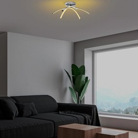 Candeeiro de Teto Ledbanana – Cromado – 57x20x57 cm