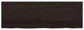 Bancada p/ WC 180x60x(2-6)cm madeira tratada maciça castanho