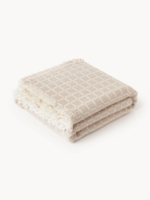Washed Muslin Bedspread Ronia with Fringes
