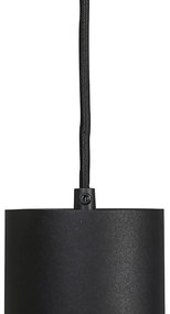 Design hanglamp zwart incl. rail adapter 1-fase - Slimline Tubo