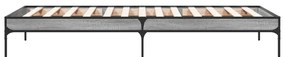 Estrutura cama 100x200 cm derivados madeira/metal cinza sonoma