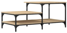 Mesa de centro 100x50,5x45 cm derivados madeira carvalho sonoma