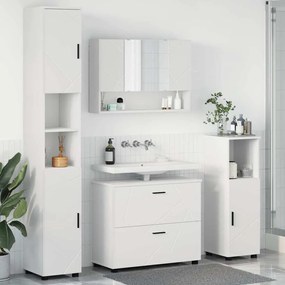 vidaXL Conjunto de Móveis para Banheiro 4 pcs Branco 30 x 35 x 192 cm