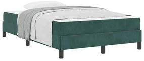 Cama box spring com colchão Verde Escuro 120 x 190 cm Veludo