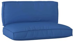 vidaXL Conjunto de Almofadas de Palete 2 Peças Azul Royal Tecido Oxford