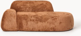 Chaise longue em teddy-bouclé Wolke (2 lugares)