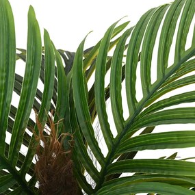 Palmeira artificial 6 folhas 100 cm verde