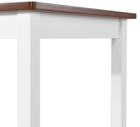 Conjunto mesa e bancos de bar 5 pcs madeira maciça