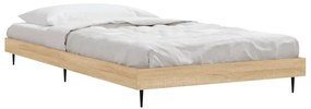 Estrutura cama s/ colchão derivados de madeira carvalho sonoma
