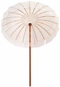 Guarda-sol Outros Creme x 250 cm Algodão e madeira sólida