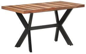 Mesa jantar 140x70x75 cm madeira maciça c/ acabamento a mel