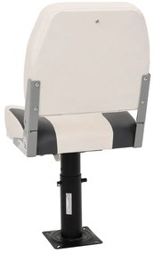 Assentos de barco 2 pcs c/ pedestais ajustáveis e rotação 360°
