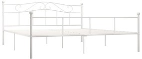 Estrutura de cama 180x200 cm metal branco