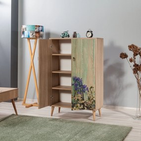 Armário Multiusos Multibox – Carvalho Sonoma – 80x127x36 cm