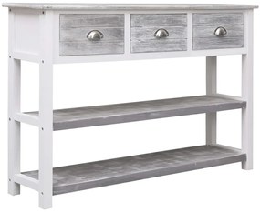 Aparador estilo antigo 115x30x76 cm madeira cinzento