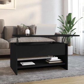 Mesa de centro 80x50x40 cm derivados de madeira preto