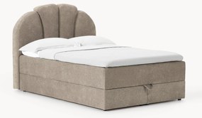 Cama boxspring com espaço de arrumação Romia