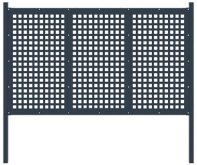 vidaXL Cerca de jardim em aço 178x125 cm antracite