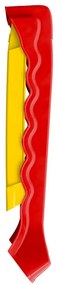Escorrega dobrável infantil interior/exterior vermelho/amarelo