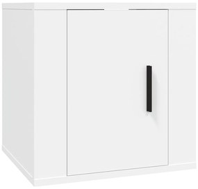 Móveis de TV para parede 2 pcs 40x34,5x40 cm branco