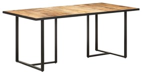 Mesa de jantar 180 cm madeira de mangueira áspera